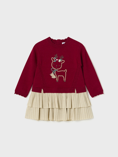 Mayoral Toddler Girl Reindeer Dress