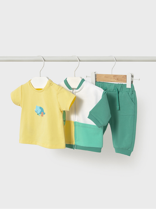 Mayoral Baby Boy 3 Piece Dinosaur Tracksuit