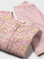 Mayoral Baby Girl Pink Floral Tracksuit- Rose