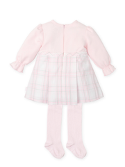 Tutto Piccolo Toddler Girl Check Dress & Tights