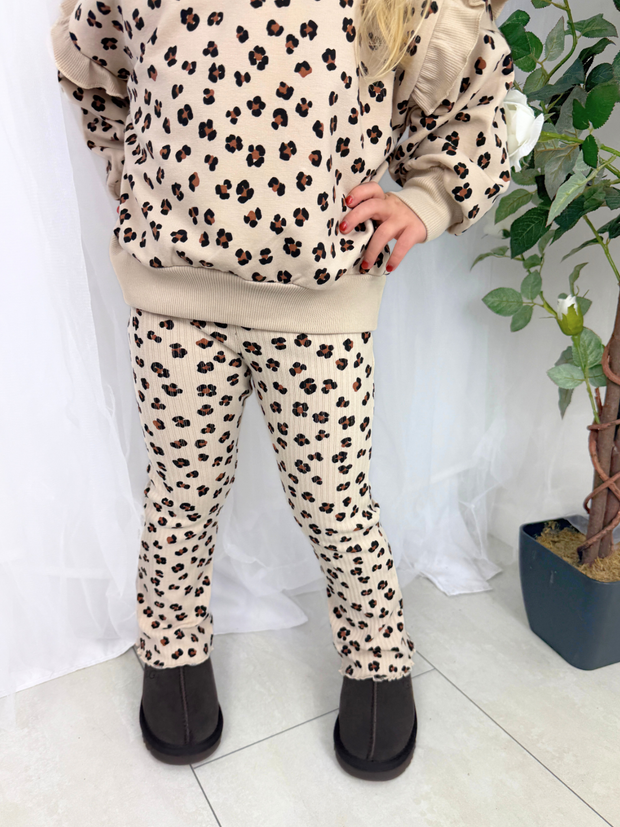 Mayoral Junior Girl Animal Print Flared Leggings (3Y-8Y)