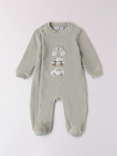 iDo Baby Boy Sage Car Babygrow