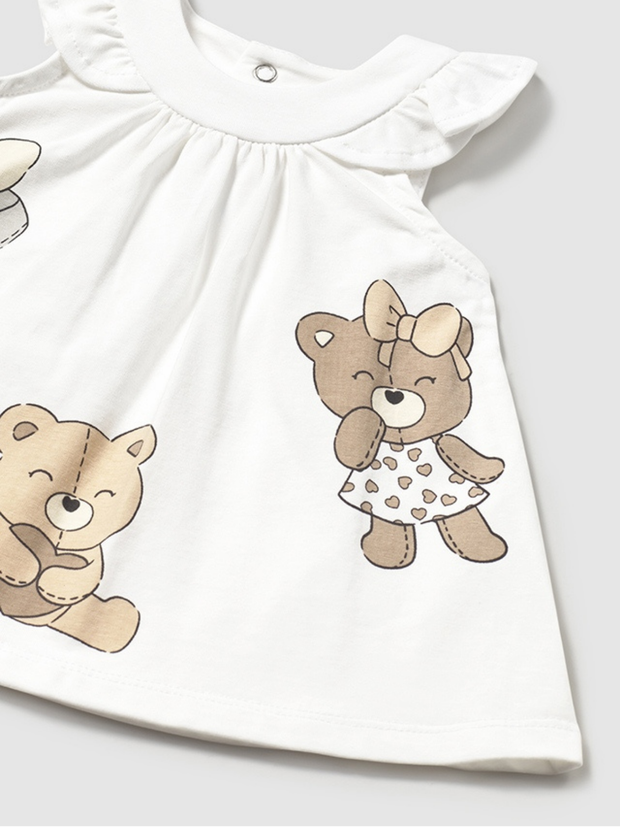 Mayoral Baby Girl Jersey Bear Dress