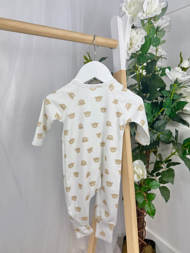 Pex Unisex Teddy Zip Babygrow (0M - 9M)