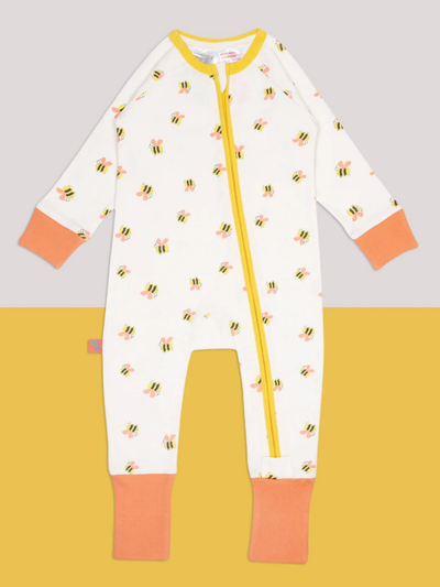 Blade & Rose Honey Bee Zip-Up Babygrow