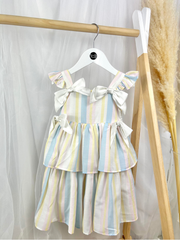 Caramelo Girls Pastel Rainbow Dress