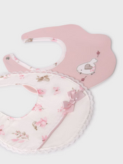 Mayoral Baby Girl Birdy Pinks Bibs - 2 Pack