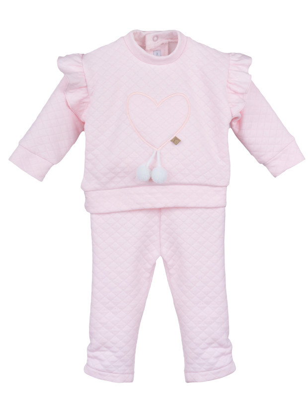 Calamaro Pink Quilted Tracksuit