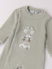 iDo Baby Boy Sage Car Babygrow