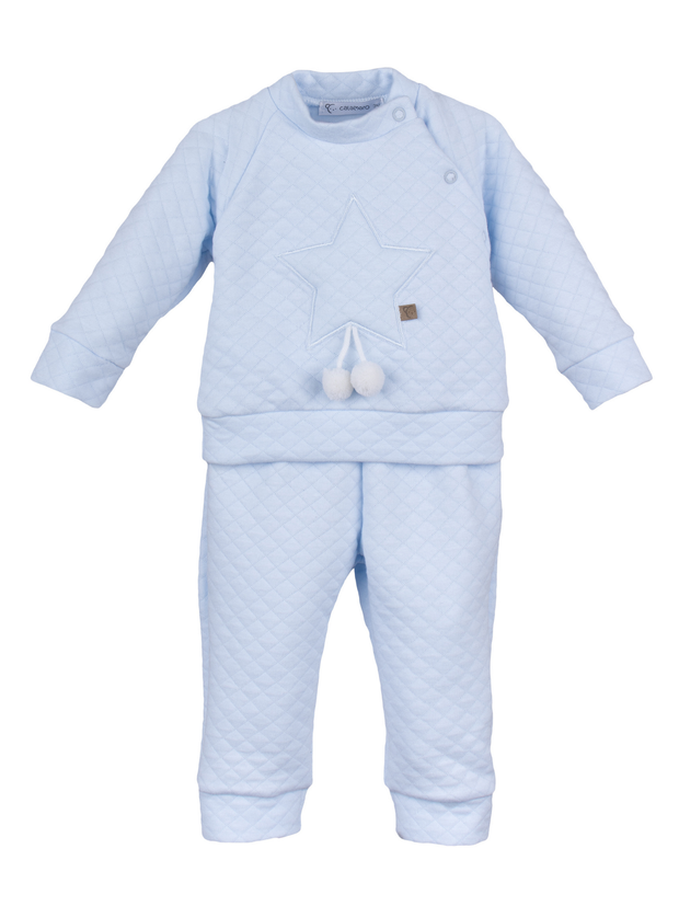 Calamaro Blue Quilted Tracksuit