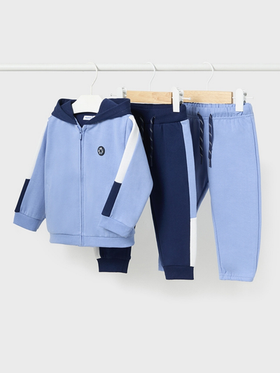 Mayoral Toddler Boy 3 Piece 'Every Day' Tracksuit - Sky Blue