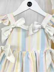 Caramelo Girls Pastel Rainbow Dress