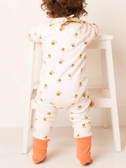 Blade & Rose Honey Bee Zip-Up Babygrow