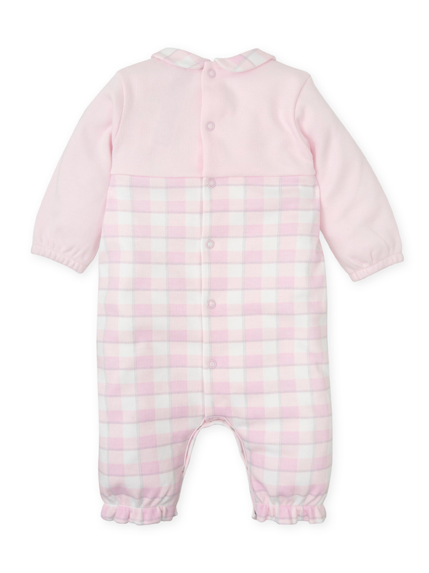 Tutto Piccolo Baby Girl Checked Romper