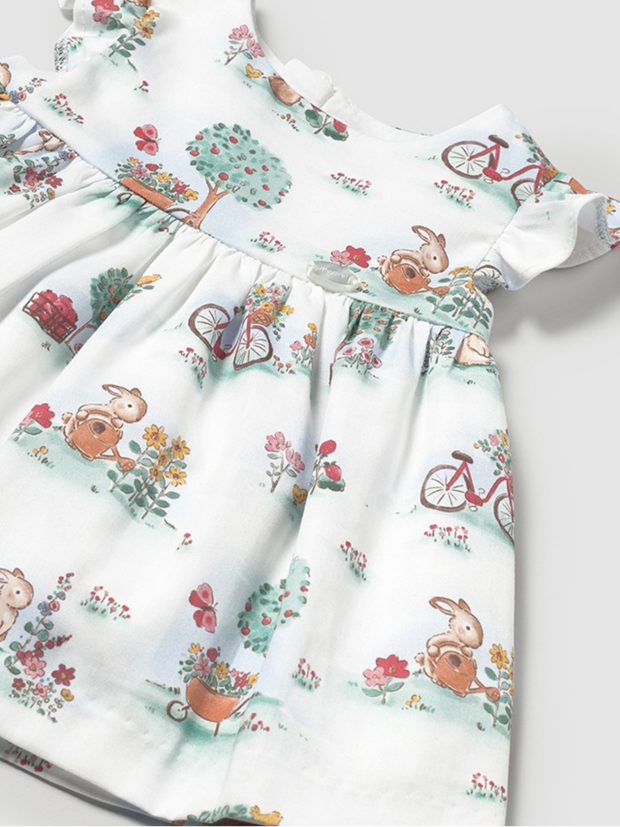 Mayoral Baby Girl Dress With Bloomers - Jade