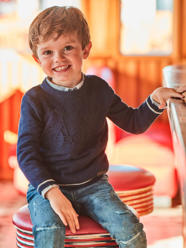 Mayoral Junior Boy Embossed Bike Jumper