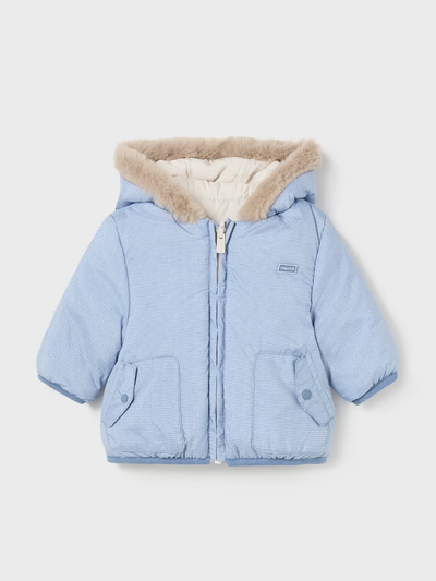 Mayoral Baby Boy Blue Reversible Coat