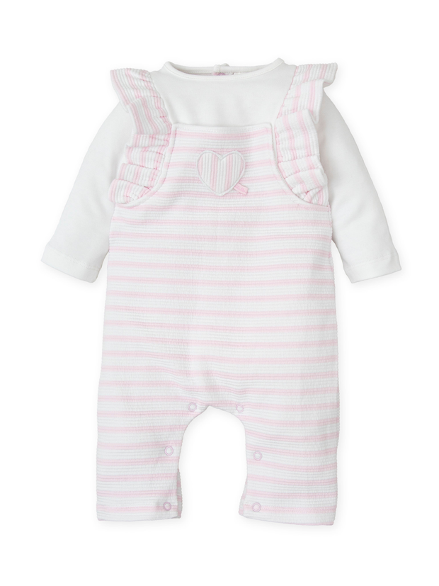 Tutto Piccolo Baby Girl Frill Heart Romper