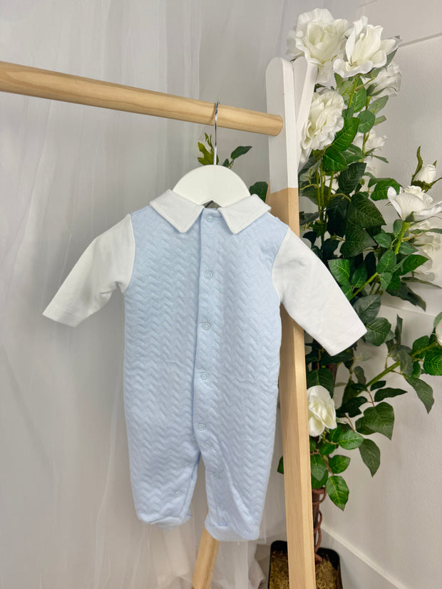 Pex Boys Rocking Horse Blue Babygrow (0M - 9M)