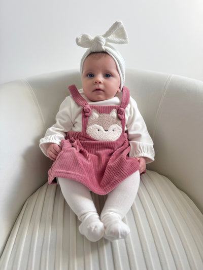 Mayoral Baby Girl Pink Animal Dungaree Dress (2M-18M)