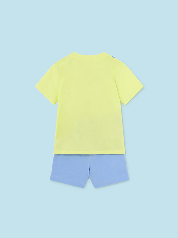 Mayoral Toddler Boy 'Say Cheese' Shorts Set - 2 Colours