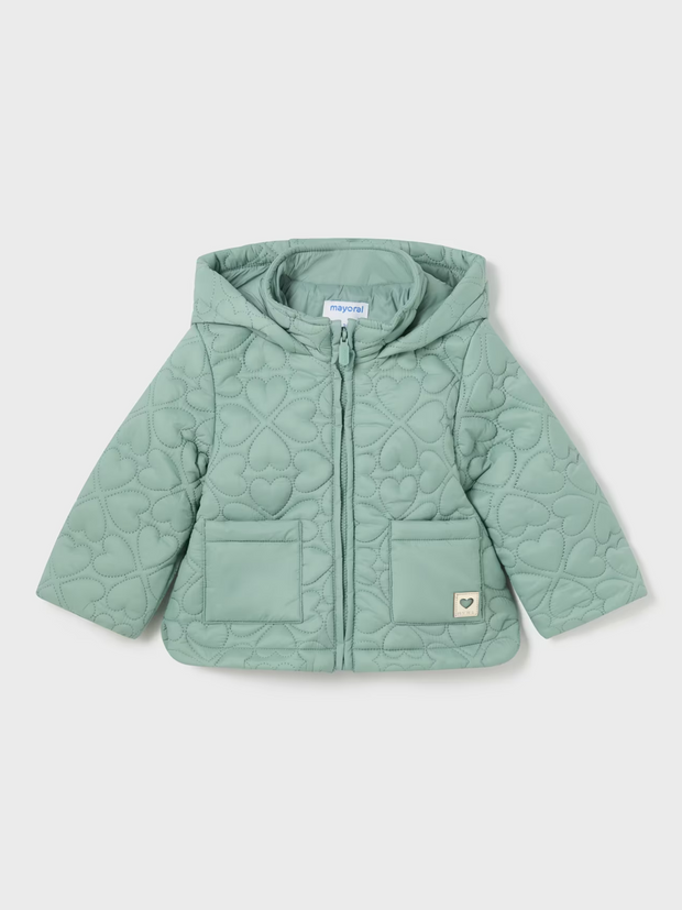 Mayoral Toddler Girl Heart Quilted Coat - 3 Colours