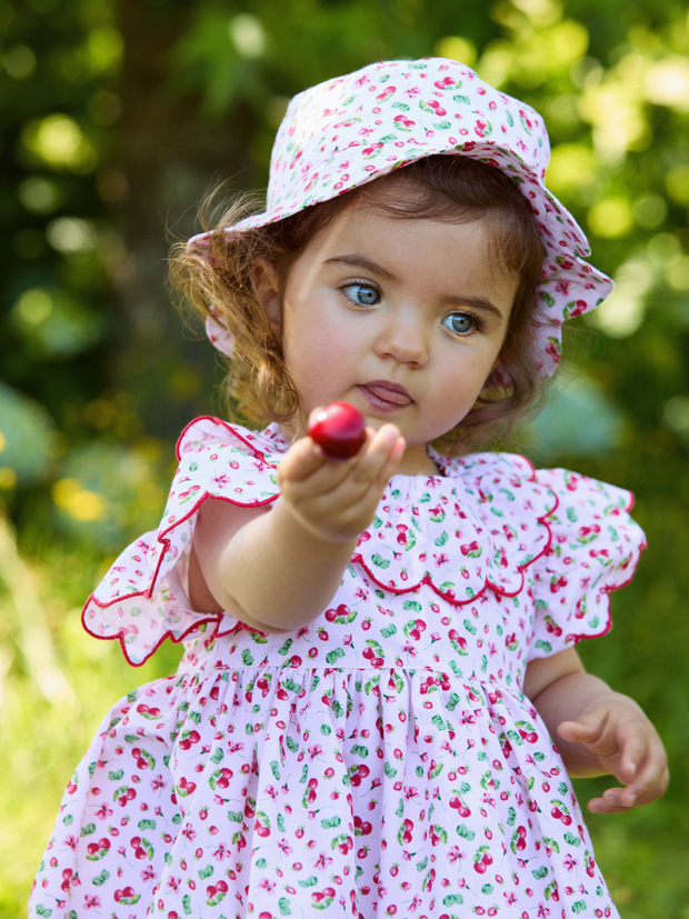 Deolinda Toddler Girl "Fresh" Cherry Dress