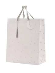 Moon & Stars White Baby Gift Bag