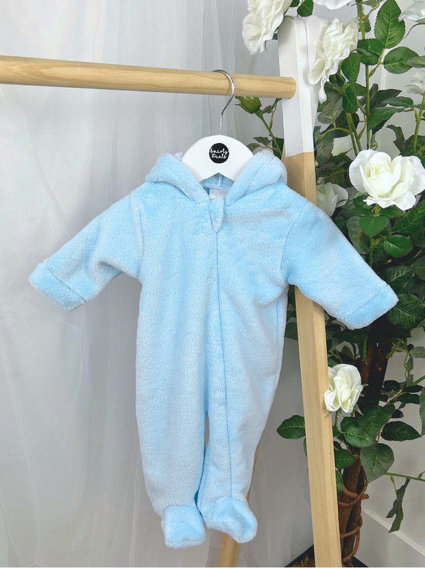 Pex Blue Fluffy Sleepsuit (NB-6M)