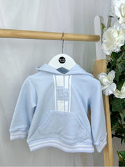 Tutto Piccolo Toddler Boys Blue Striped Outfit Set (12M-3Y)