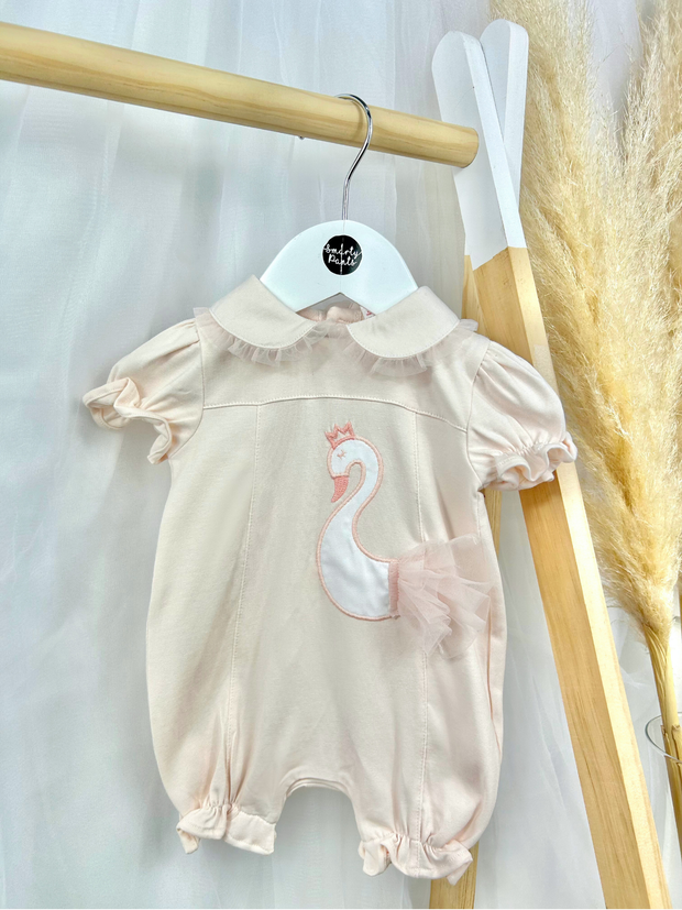 Deolinda 'Opera' Pink Swan Romper