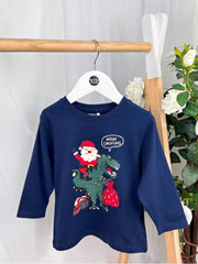 Name It Navy Christmas T-Shirt (9M- 5Y)