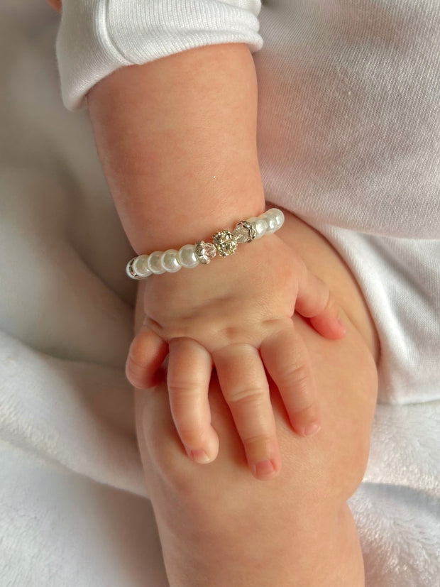 Baby Pearl Bracelet - White
