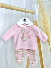 EMC Pink Hearts Baby Outfit Set