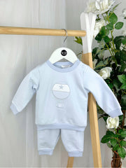 Deolinda Boys Blue Hot Air Balloon Outfit Set (6M-3Y)