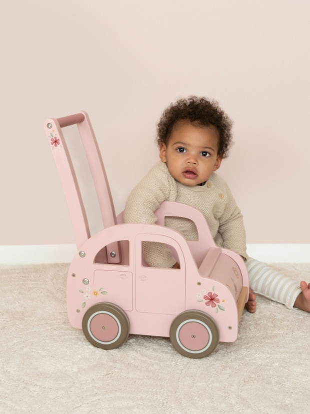 Little Dutch Pink Car Walker