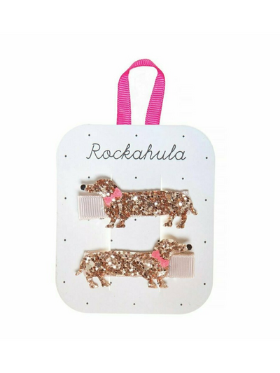 Sausage Dog Sparkle Clips