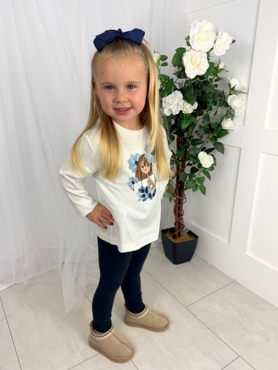 Mayoral Junior Girl Floral Double Legging Set (3Y-8Y)