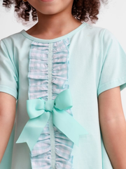 Girls 'Larosa' 3-Piece Frilly Outfit Set  - Mint