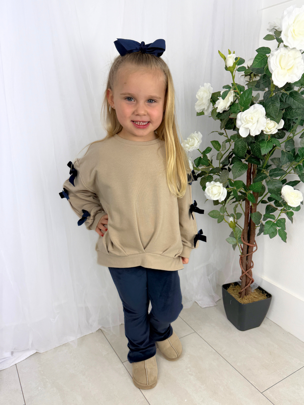 Mayoral Junior Girl Bow Jumper & Legging Set (3Y-8Y)