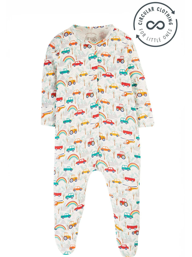 Frugi Lovely Babygrow - Let's Go!