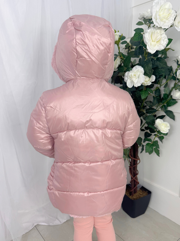 Mayoral Toddler Girl Pink Reversible Bow Jacket (12M-4Y)