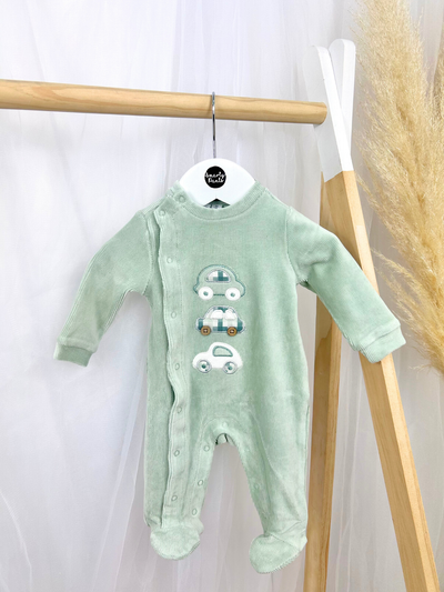 iDo Baby Boy Sage Car Babygrow