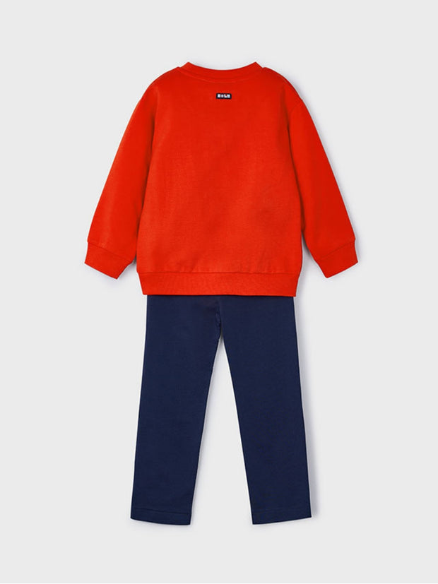 Mayoral Junior Boy Red Graphic Tracksuit