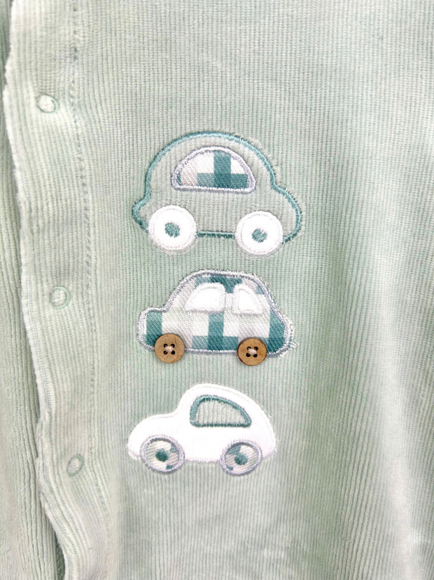 iDo Baby Boy Sage Car Babygrow