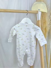 White Unisex Little Bees Babygrow 5 Piece Set