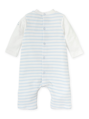 Tutto Piccolo Baby Boy Stripe Dungaree Romper