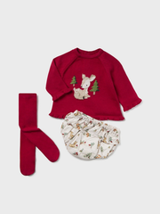 Mayoral Baby Girl Knit Deer Outfit Set