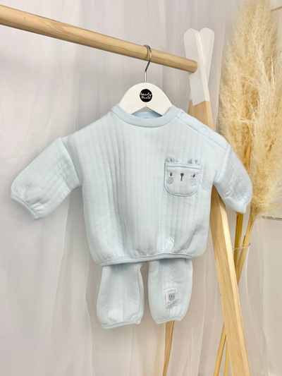 Baby Boy Quilted Bunny 2 Piece Set