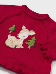 Mayoral Baby Girl Knit Deer Outfit Set